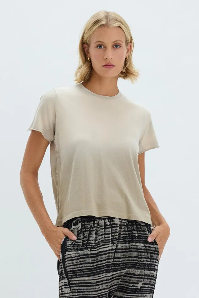 Women Faded Sand Liana Tee Raquel Allegra Tops