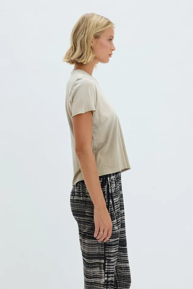Women Faded Sand Liana Tee Raquel Allegra Tops