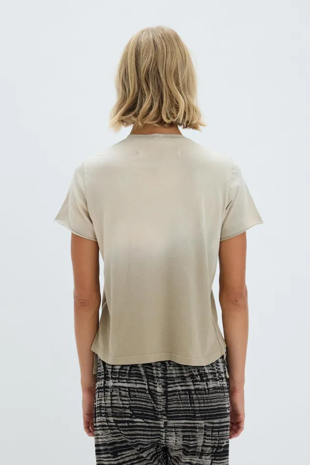 Women Faded Sand Liana Tee Raquel Allegra Tops