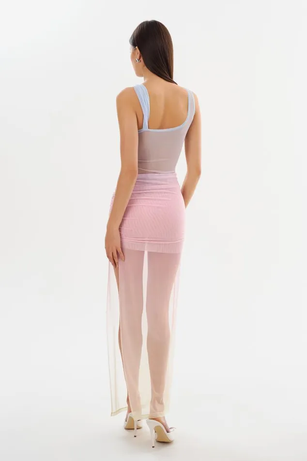 Women FLORINDA Mesh Maxi Dress Sunset Gradient LAMARQUE Dresses Women FLORINDA Mesh Maxi Dress Sunset Gradient LAMARQUE Dresses