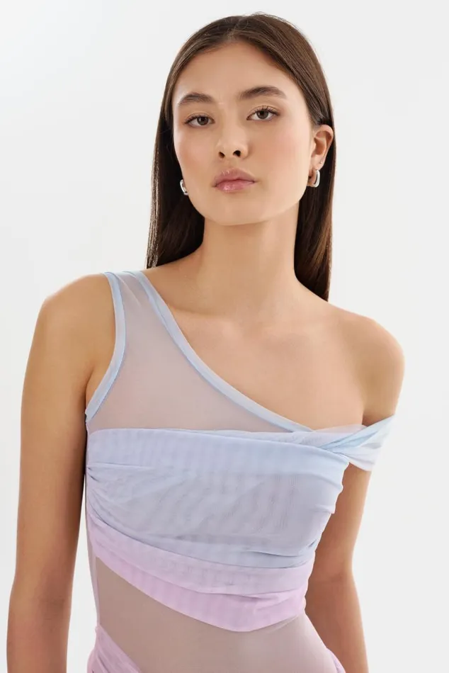Women FLORINDA Mesh Maxi Dress Sunset Gradient LAMARQUE Dresses Women FLORINDA Mesh Maxi Dress Sunset Gradient LAMARQUE Dresses