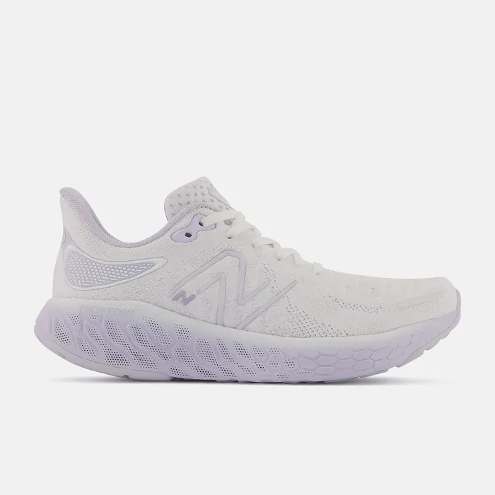Women Fresh Foam X 1080v12 White with Libra and Violet Haze Running New Balance Women Fresh Foam X 1080v12 White with Libra and Violet Haze Running New Balance