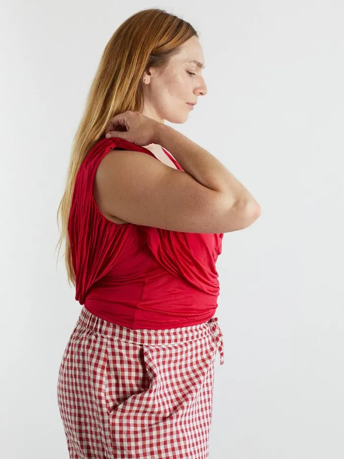 Women Galla Top Raspberry Lisa Says Gah Sleeveless Tops