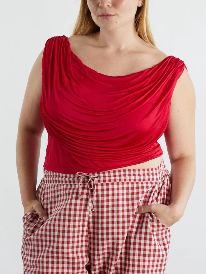 Women Galla Top Raspberry Lisa Says Gah Sleeveless Tops