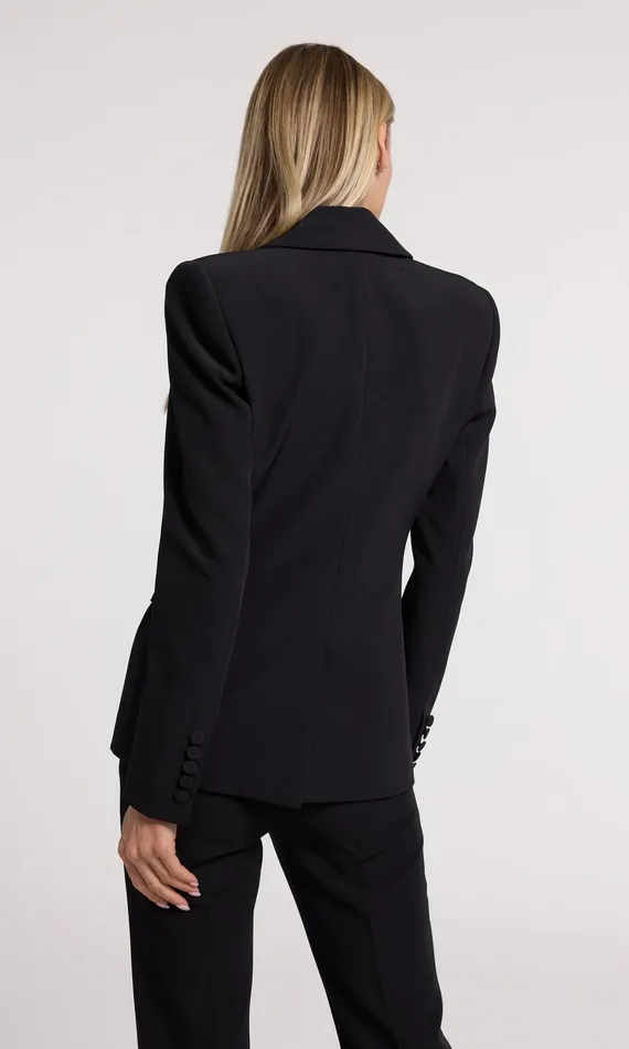 Women Generation Love Clothing Blazers and Jackets Aimee Crepe Blazer Black