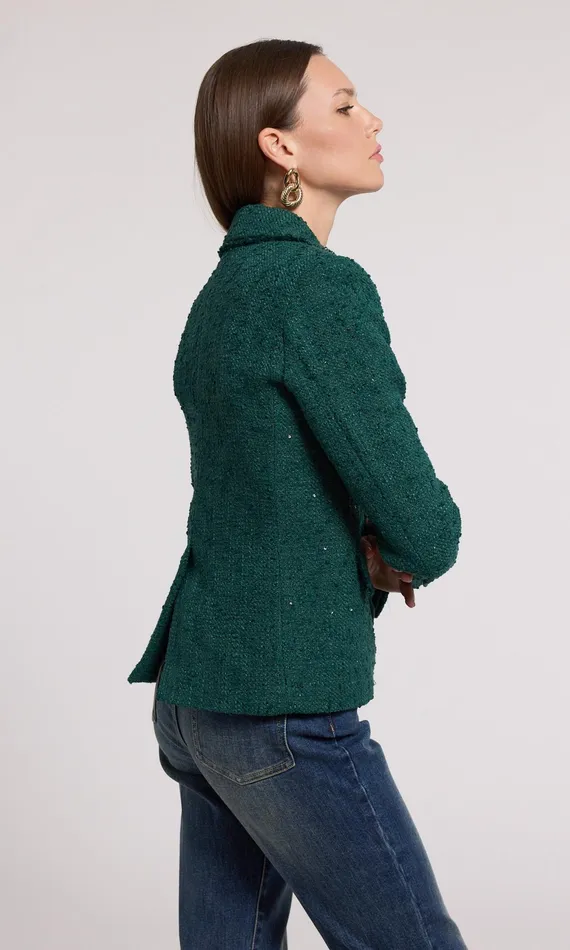 Women Generation Love Clothing Blazers and Jackets Eliza Tweed Blazer Forest