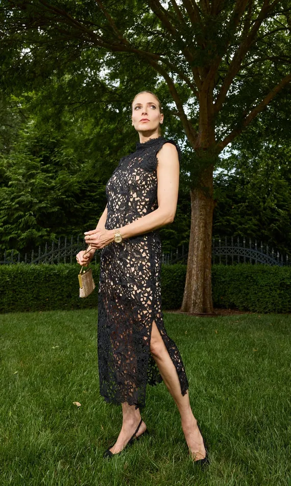 Women Generation Love Clothing Dresses Bronte Guipure Dress Black Beige