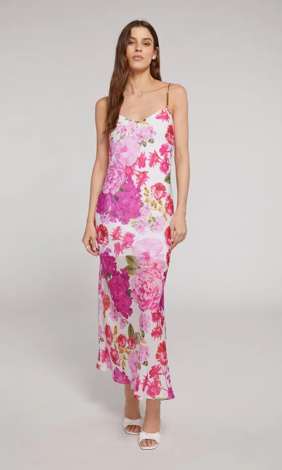 Women Generation Love Clothing Dresses Marcella Floral Maxi Dress Pink Floral Fantasy