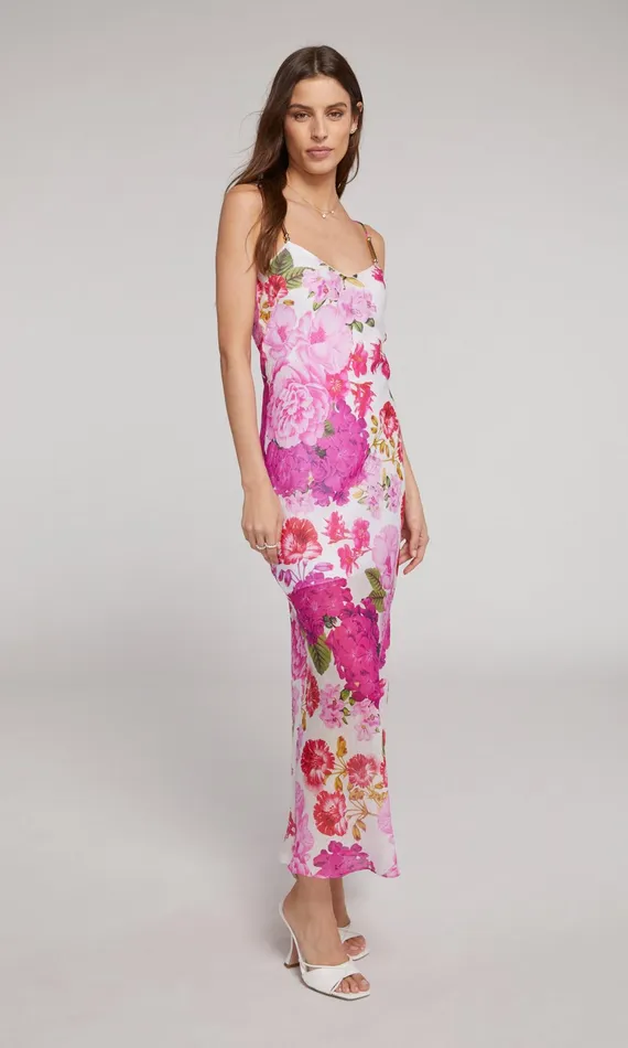 Women Generation Love Clothing Dresses Marcella Floral Maxi Dress Pink Floral Fantasy