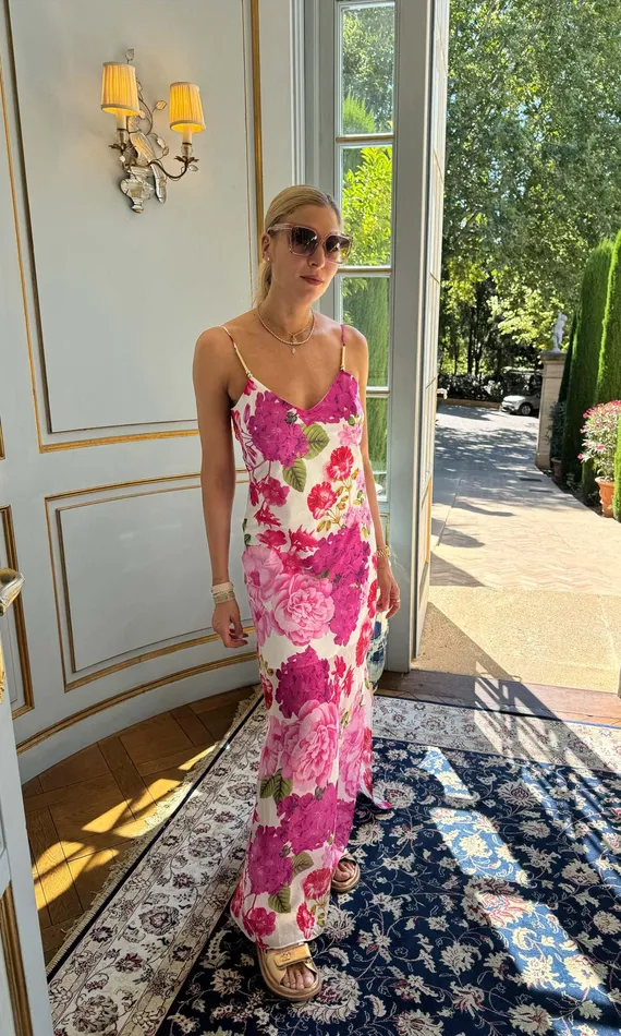 Women Generation Love Clothing Dresses Marcella Floral Maxi Dress Pink Floral Fantasy