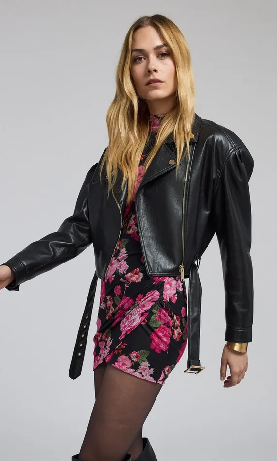 Women Generation Love Clothing Outerwear Morello Vegan Leather Jacket Black