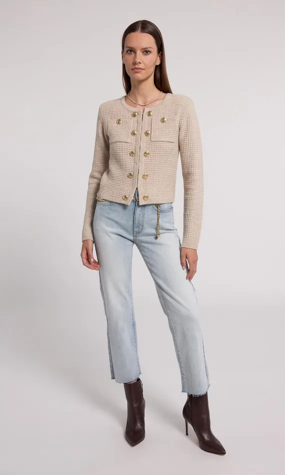 Women Generation Love Clothing Pants Jordy Chain Belted Jeans Ice Blue