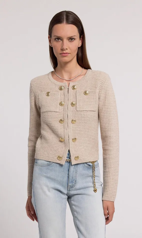 Women Generation Love Clothing Sweaters and Sweatshirts Cypress Knit Cardigan Heather Oatmeal