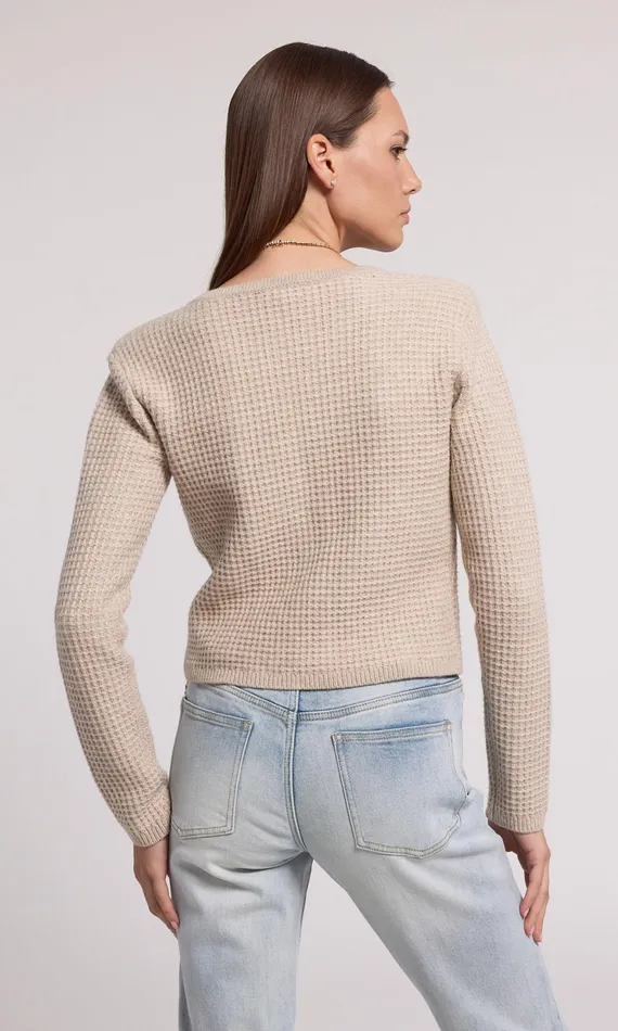 Women Generation Love Clothing Sweaters and Sweatshirts Cypress Knit Cardigan Heather Oatmeal