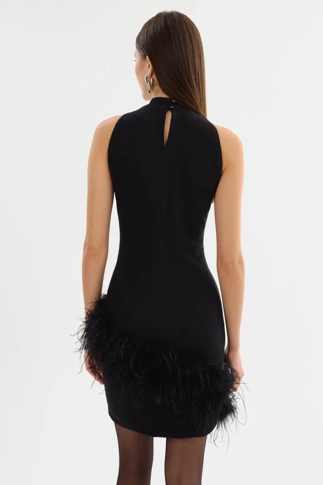 Women GEORGINA Mock Neck Dress Black LAMARQUE Dresses Women GEORGINA Mock Neck Dress Black LAMARQUE Dresses