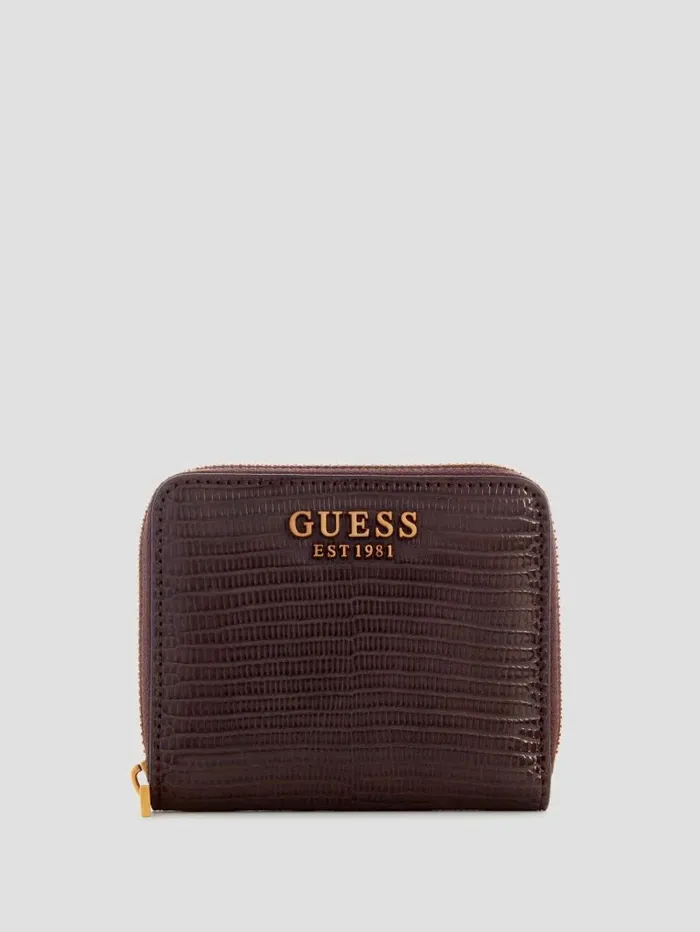 Women Ginevra Small ZipAround Wallet Brown Handbags GUESS