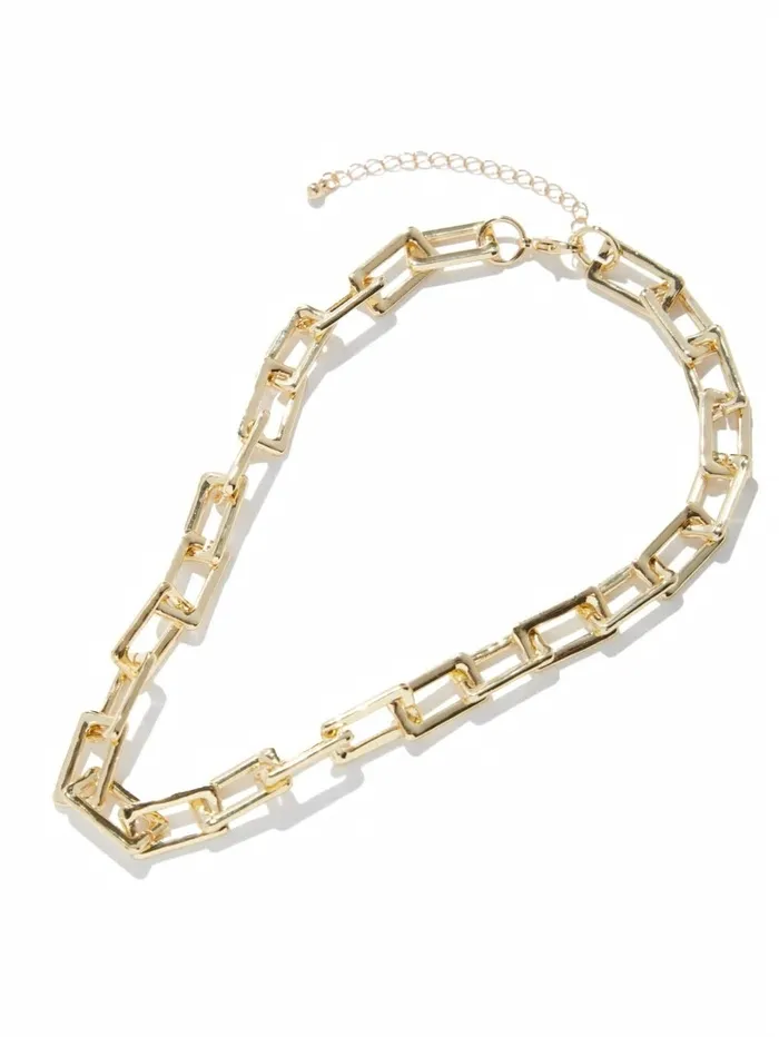 Women GoldTone Chunky Chain Necklace Gold Jewelry GUESS Women GoldTone Chunky Chain Necklace Gold Jewelry GUESS