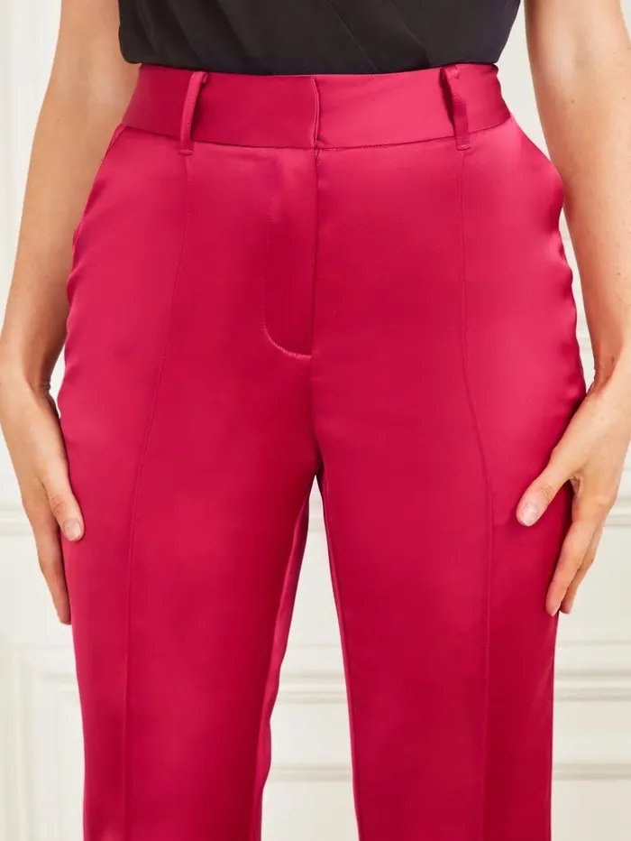 Women GUESS Corsage Solid Skinny Pant Viva Pink Bottoms Women GUESS Corsage Solid Skinny Pant Viva Pink Bottoms