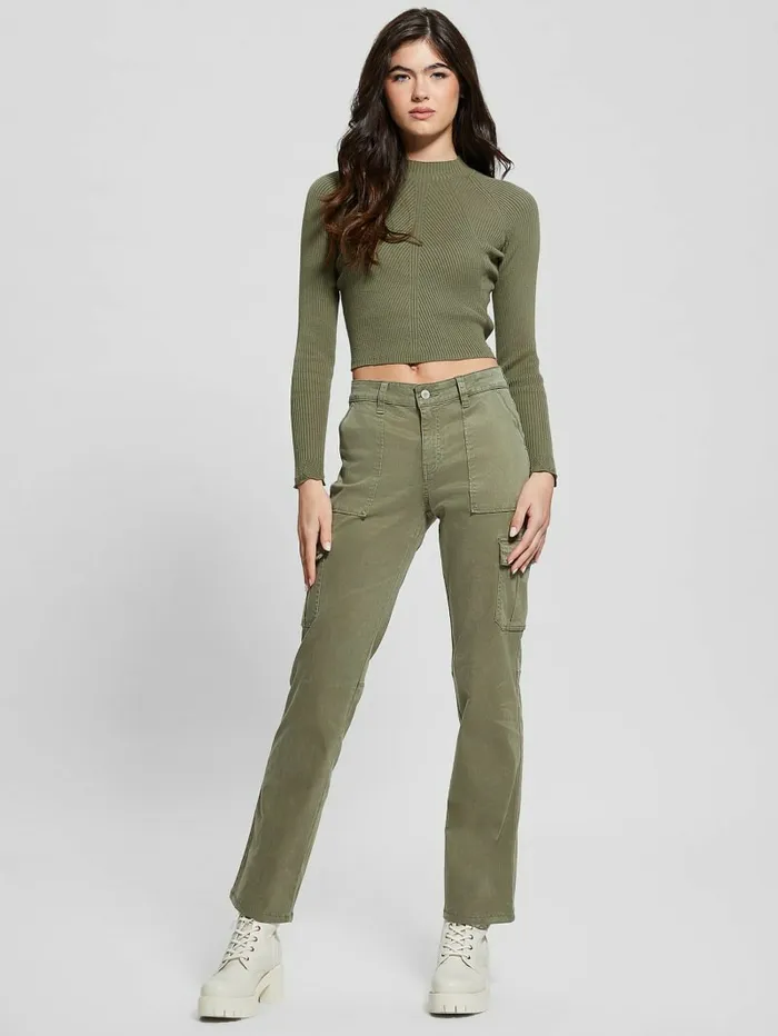 Women GUESS Eco Marie OpenBack Sweater Top Isle Wash 328243 Sweaters and Knits Women GUESS Eco Marie OpenBack Sweater Top Isle Wash 328243 Sweaters and Knits