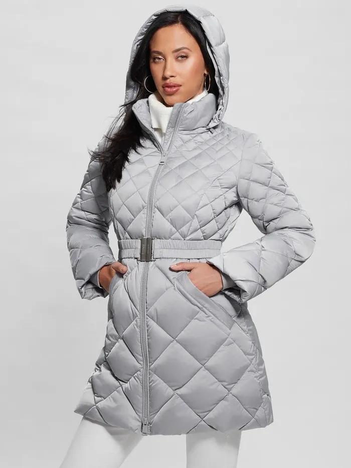 Women GUESS Eco Olga Quilted Down Jacket Starry Ice Multi Jackets and Coats Women GUESS Eco Olga Quilted Down Jacket Starry Ice Multi Jackets and Coats