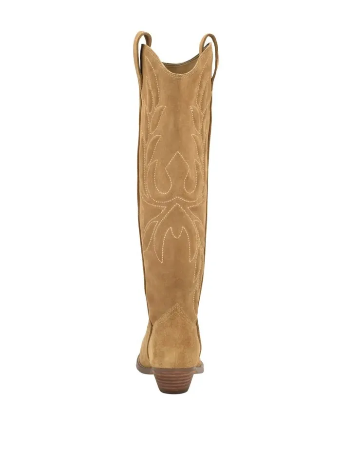 Women GUESS Ginnifer Knee High Cowboy Boots Medium Brown Boots and Booties Women GUESS Ginnifer Knee High Cowboy Boots Medium Brown Boots and Booties