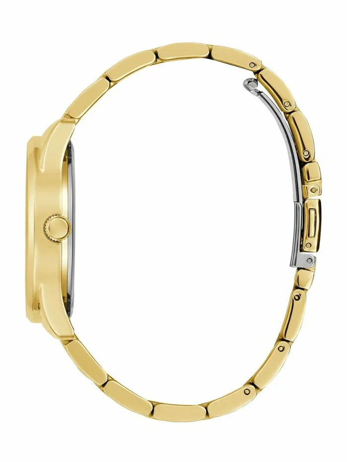 Women GUESS GoldTone and Burgundy Multifunction Watch Gold Watches Women GUESS GoldTone and Burgundy Multifunction Watch Gold Watches