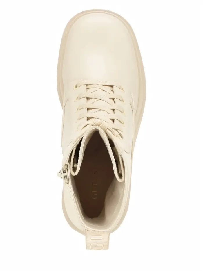 Women GUESS Juel LaceUp Booties Ivory 150 Boots and Booties Women GUESS Juel LaceUp Booties Ivory 150 Boots and Booties