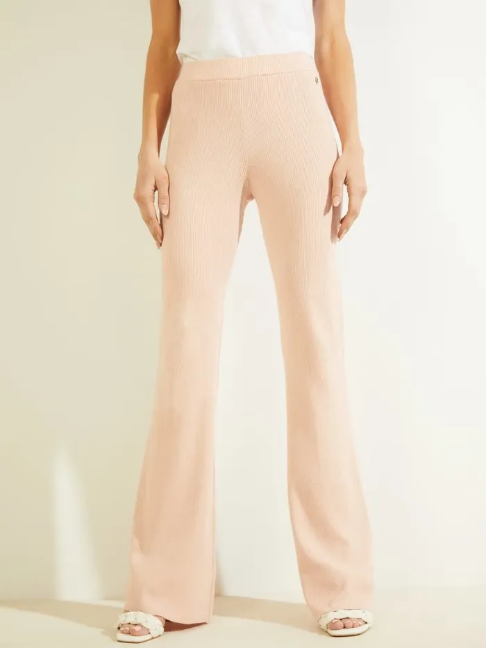 Women GUESS Lise Sweater Pants Dolly Pink Bottoms