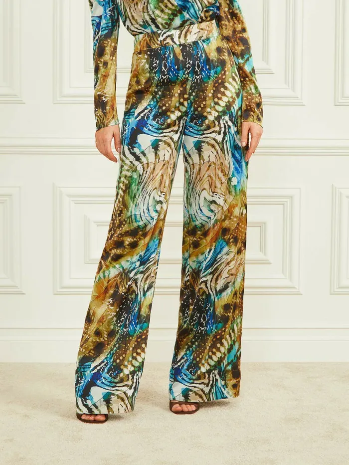 Women GUESS Lucy Pant Eutopia Print Bottoms