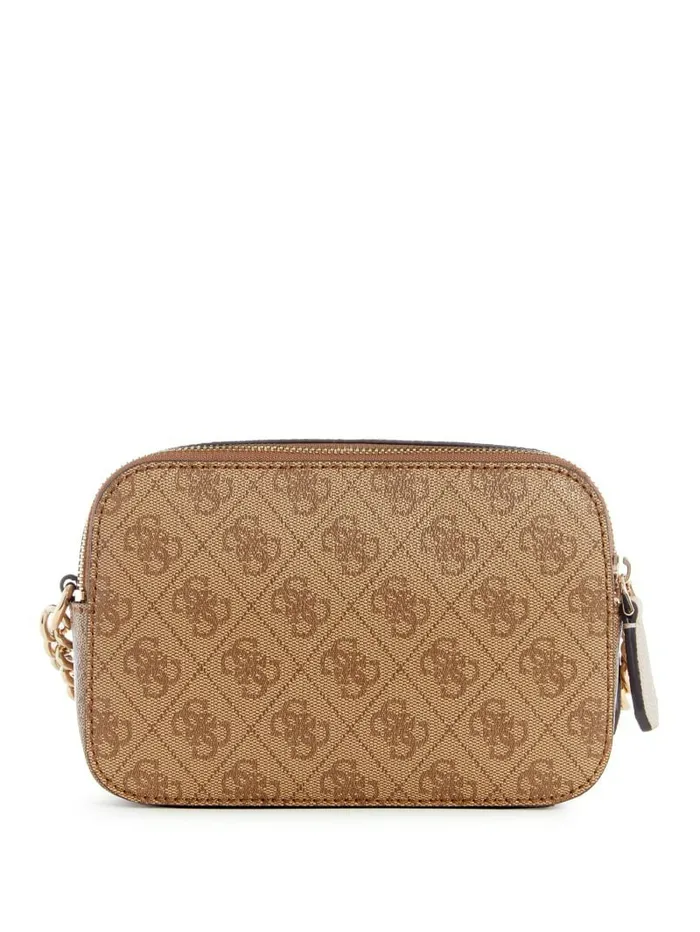 Women GUESS Noelle Quatto G Camera Crossbody Latte Logo Handbags Women GUESS Noelle Quatto G Camera Crossbody Latte Logo Handbags