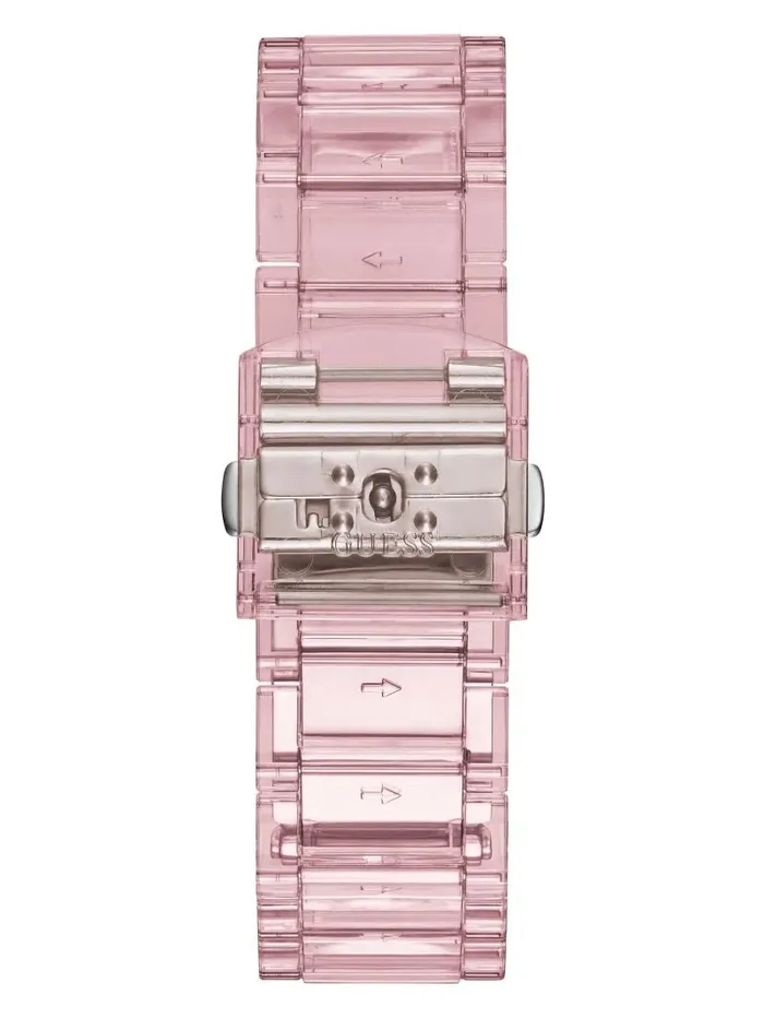 Women GUESS Nude Transparent Multifunction Watch Nude Watches