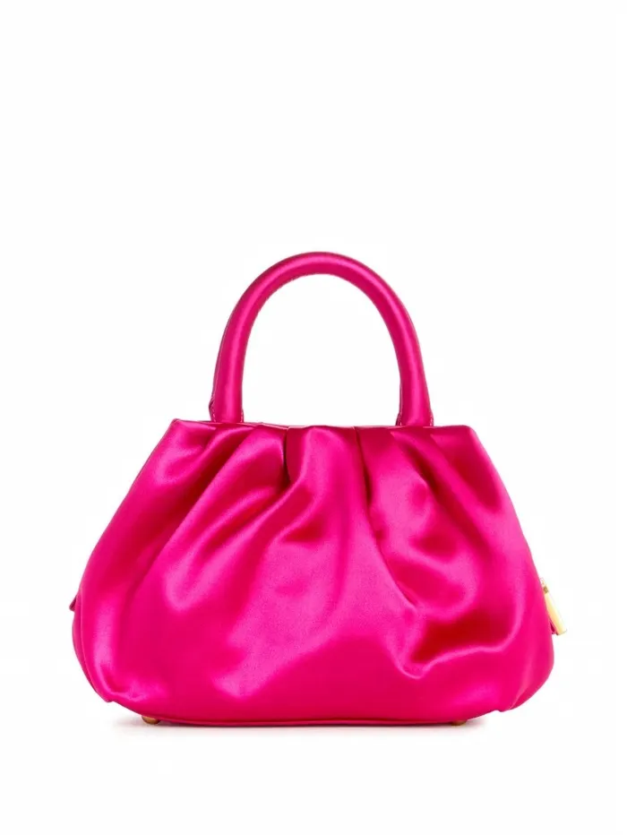 Women Handbags GUESS Tori Satin Mini Frame Satchel Fuchsia Women Handbags GUESS Tori Satin Mini Frame Satchel Fuchsia