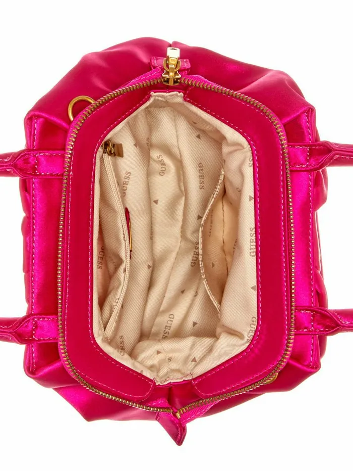 Women Handbags GUESS Tori Satin Mini Frame Satchel Fuchsia Women Handbags GUESS Tori Satin Mini Frame Satchel Fuchsia