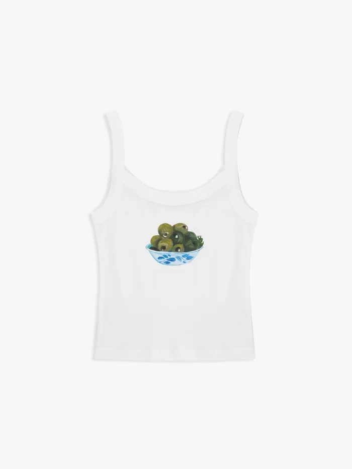 Women Harley Tank Olive Bowl Lisa Says Gah Knit Tops