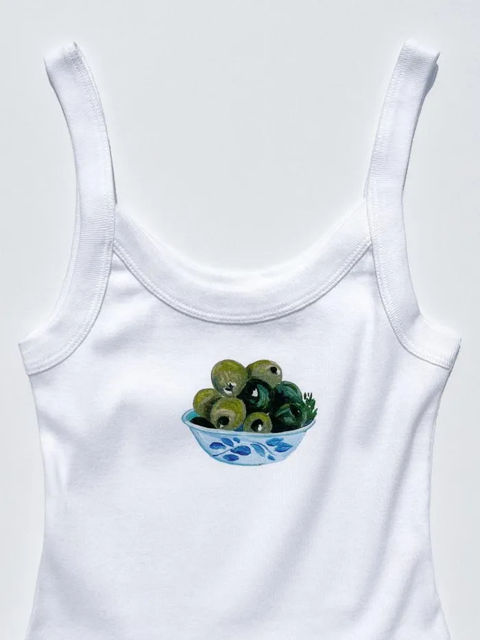 Women Harley Tank Olive Bowl Lisa Says Gah Knit Tops