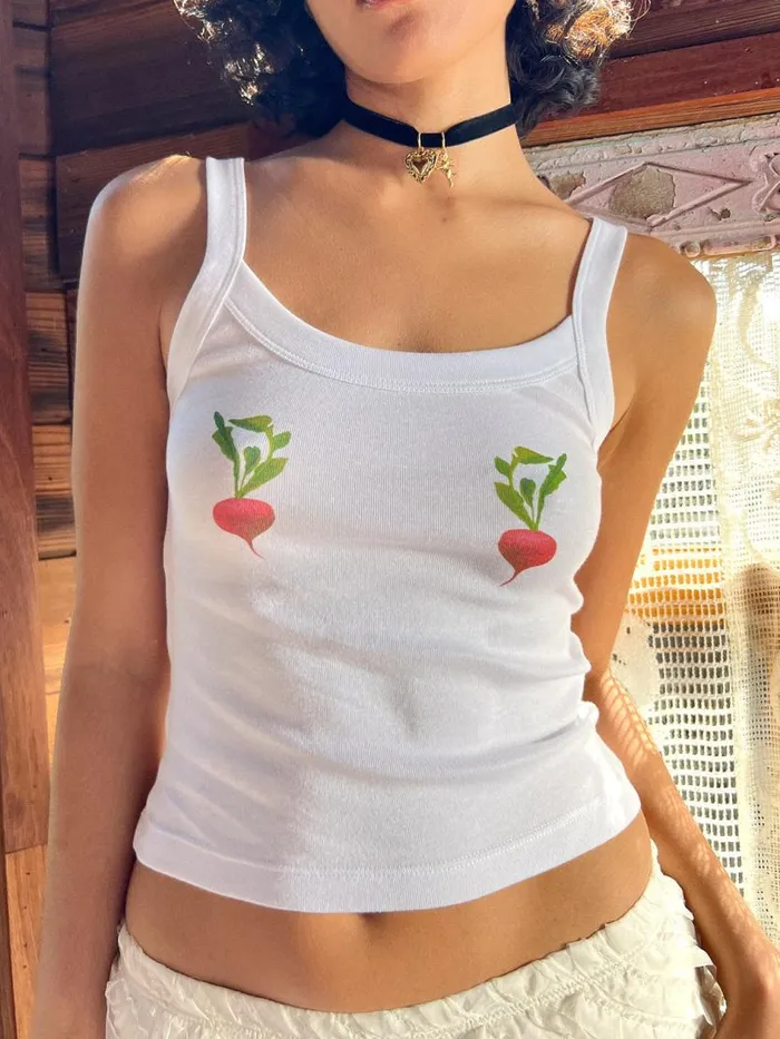 Women Harley Tank Picnic Radish Lisa Says Gah Sleeveless Tops