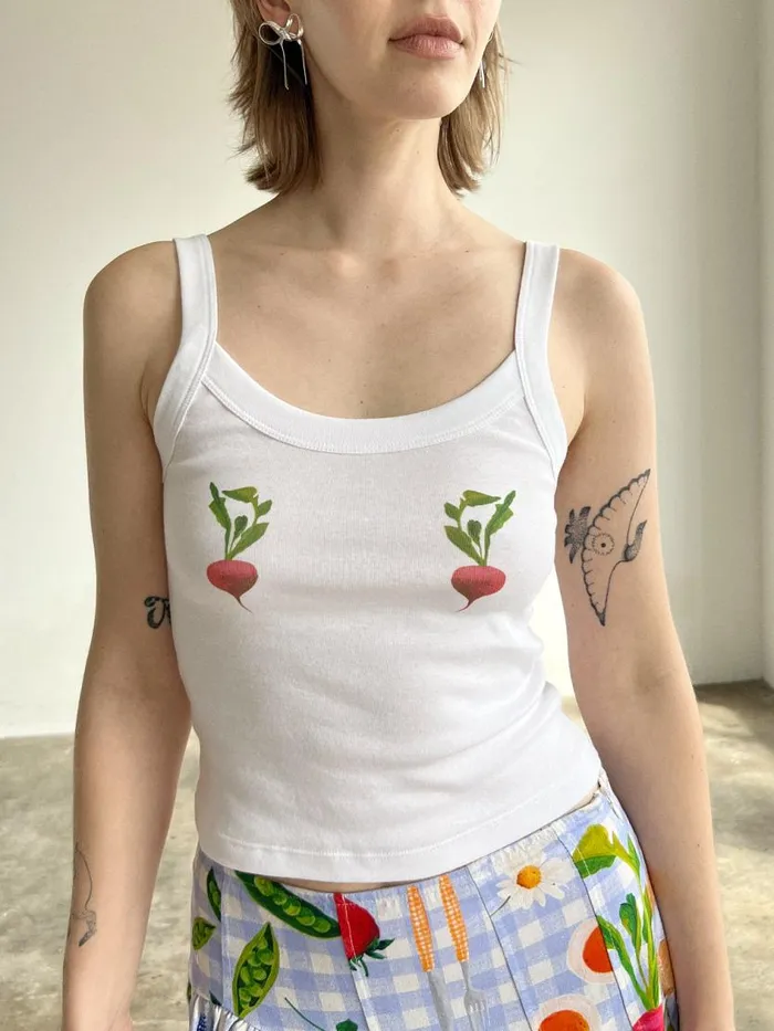 Women Harley Tank Picnic Radish Lisa Says Gah Sleeveless Tops