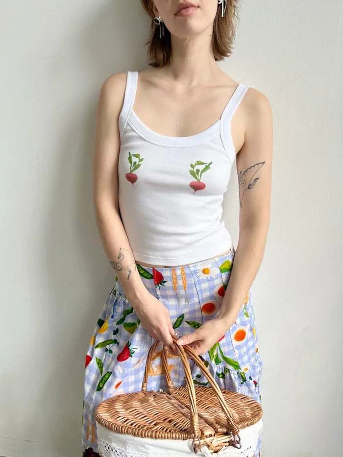 Women Harley Tank Picnic Radish Lisa Says Gah Sleeveless Tops