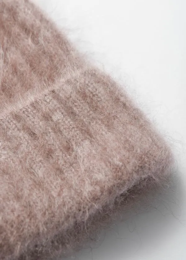 Women Headwear and Other Stories Pure BrushedCashmere Beanie Mole