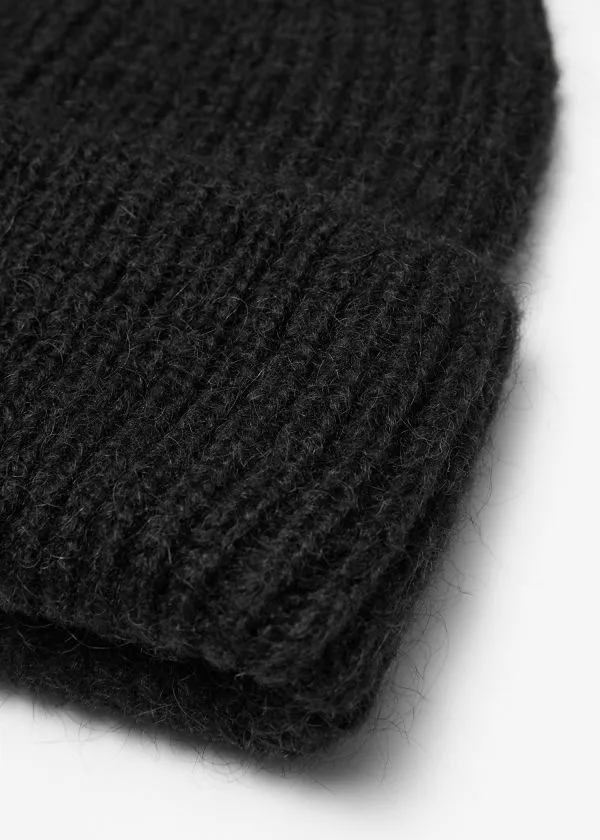 Women Headwear and Other Stories Wool Blend Beanie Black Women Headwear and Other Stories Wool Blend Beanie Black