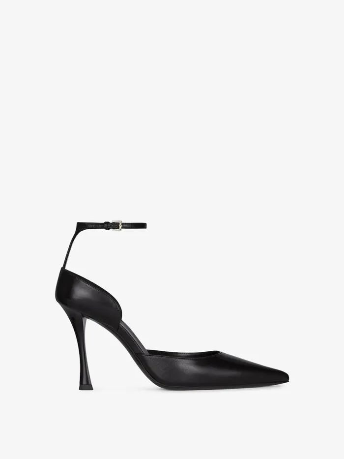Women Heels Givenchy Show Pumps In Leather With Stockings Black Women Heels Givenchy Show Pumps In Leather With Stockings Black