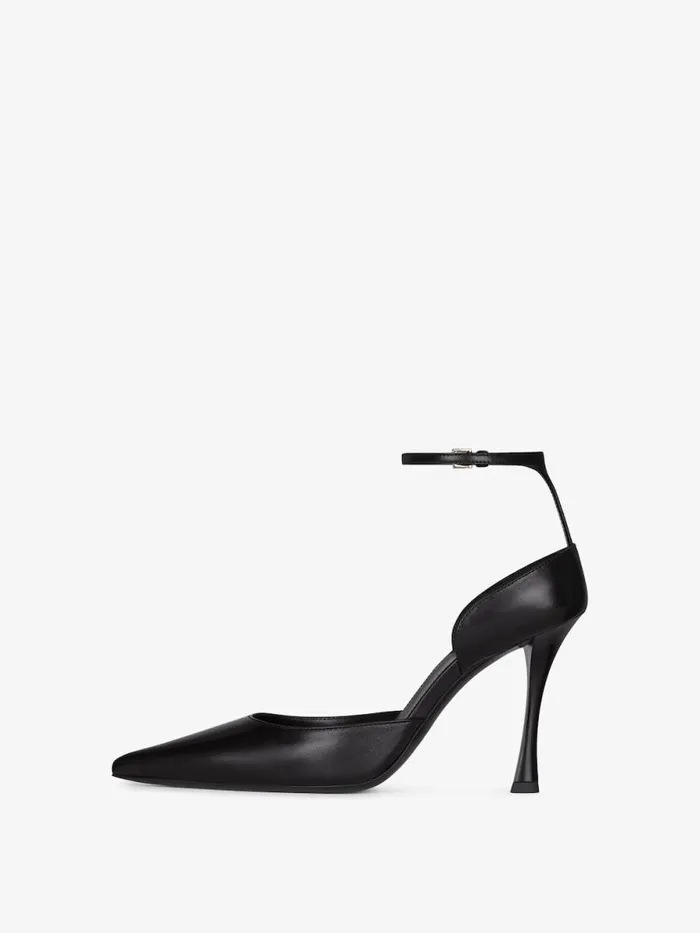 Women Heels Givenchy Show Pumps In Leather With Stockings Black Women Heels Givenchy Show Pumps In Leather With Stockings Black