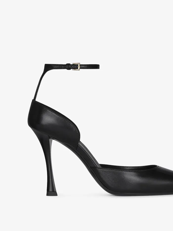 Women Heels Givenchy Show Pumps In Leather With Stockings Black Women Heels Givenchy Show Pumps In Leather With Stockings Black