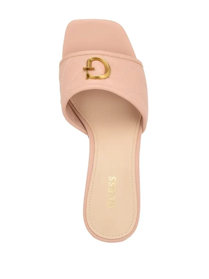 Women Heels GUESS Ulliy Heeled Sandals Light Natural 110 Women Heels GUESS Ulliy Heeled Sandals Light Natural 110