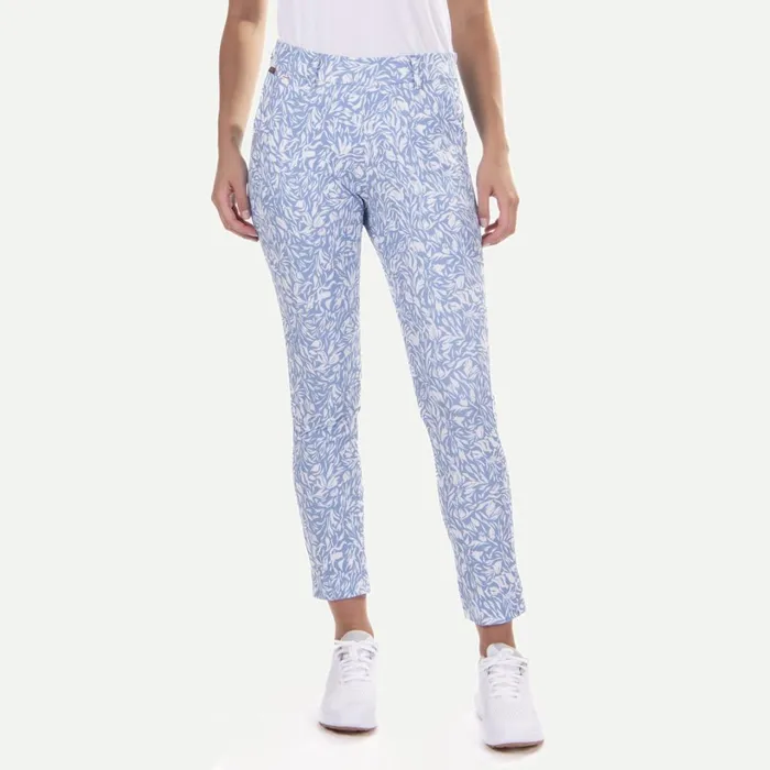 Women Ice Light 78 Treggings Print Calm Bluewhite KJUS Pants and Skorts