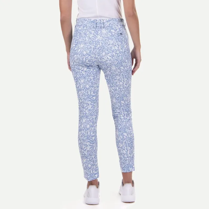 Women Ice Light 78 Treggings Print Calm Bluewhite KJUS Pants and Skorts