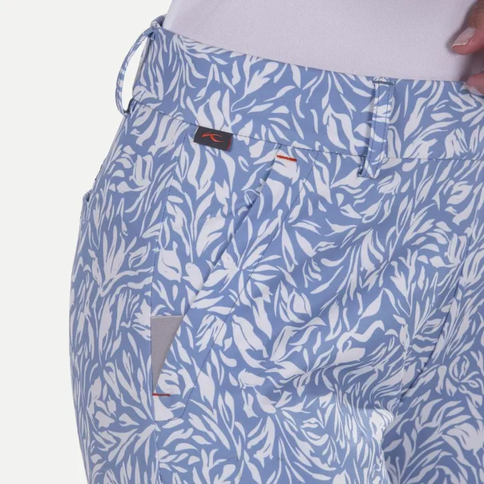 Women Ice Light 78 Treggings Print Calm Bluewhite KJUS Pants and Skorts
