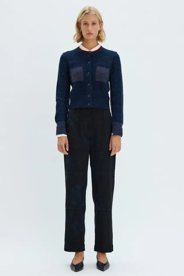 Women Indigo Cashmere Lina Cardigan Raquel Allegra Tops