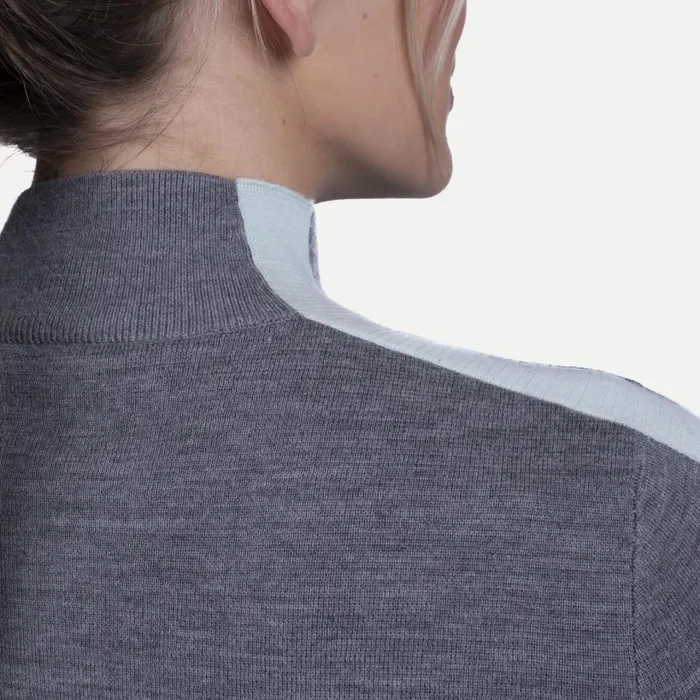 Women Ines Sweater Pewter KJUS Midlayers and Sweaters