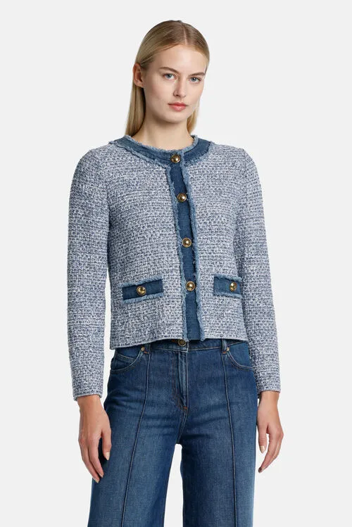 Women Jackets and Blazers Luisa Spagnoli Cannuccia Cannuccia Avio Blue